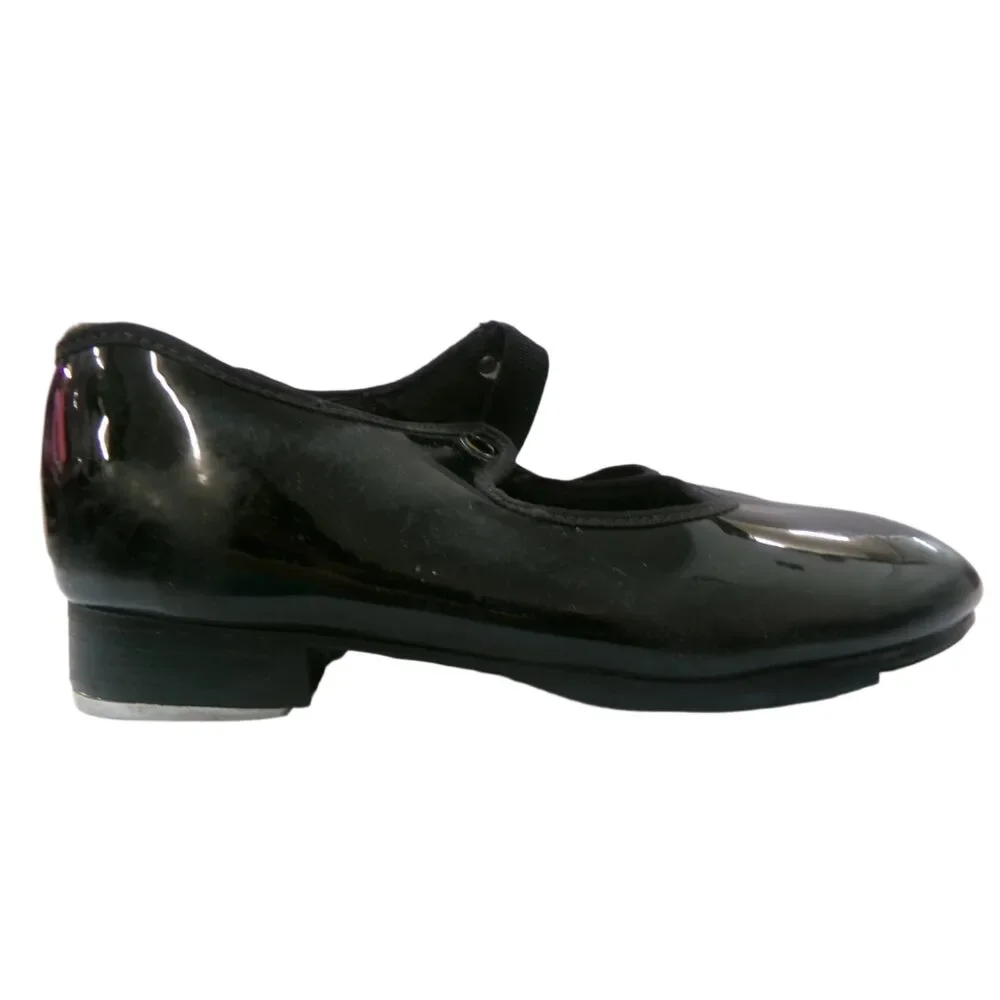 Pre-Owned Dance Tap Shoes Capezio Big Kids 12M Tyette Man Made Elastic Student